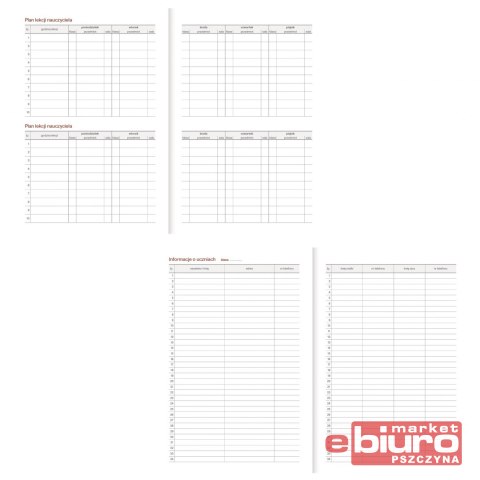 KALENDARZ NAUCZYCIELA A5 PCV BEZBARWNY EKO