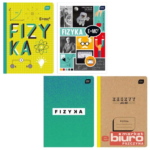 ZESZYT A5 60 KARTEK KRATKA FIZYKA INTERDRUK