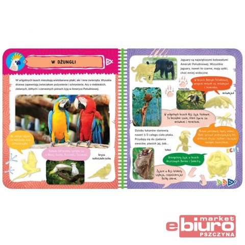 ALBUM Z NAKLEJKAMI. EGZOTYCZNE ZWIERZĘTA.