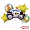 BALONY FOLIOWE ZESTAW POLICJA 5SZT GODAN