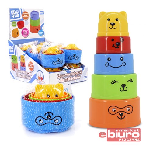 KOLOROWE KUBECZKI EDU&FUN ARTYK