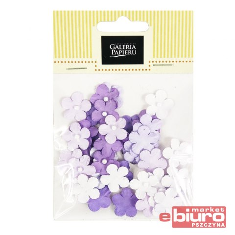 KWIATY PAPIEROWE NIEZAPOMINAJKI Z PERŁĄ 50SZT ARGO