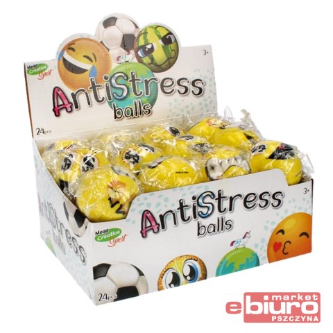 PIŁKA ANTYSTRESOWA 7CM MC SPORT BUŹKA