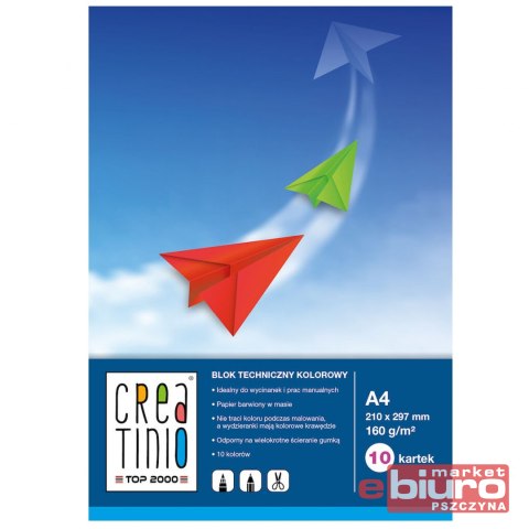 BLOK TECHNICZNY TOP CREATINIO A4 10K 160G KOLOR