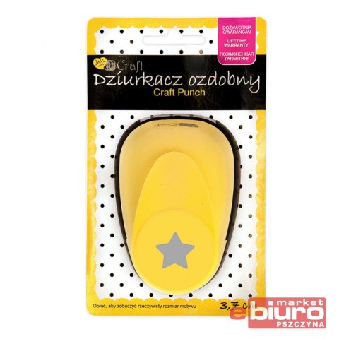 DZIURKACZ OZDOBNY 3,7CM GWIAZDA JCDZ-115-019