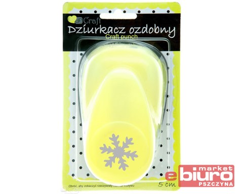 DZIURKACZ OZDOBNY 5CM ŚNIEŻYNKA