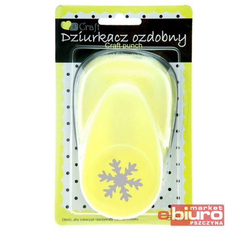 DZIURKACZ OZDOBNY 5CM ŚNIEŻYNKA