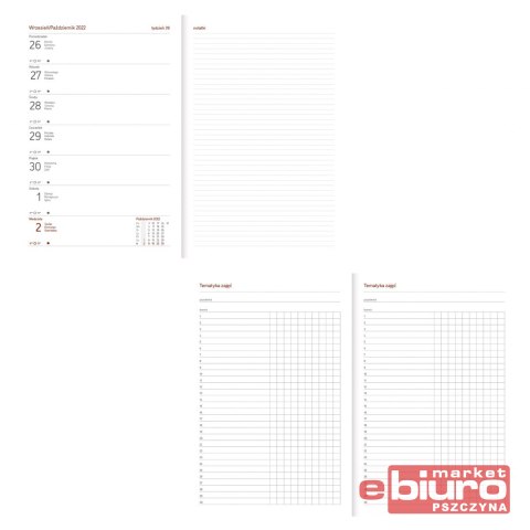KALENDARZ AKADEMICKI A5 VIVELLA BRĄZ