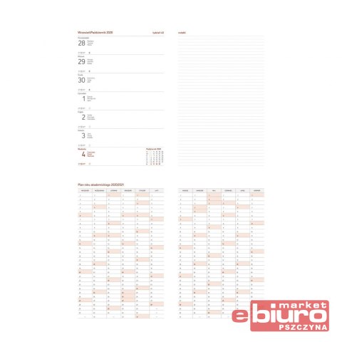 KALENDARZ AKADEMICKI A5 VIVELLA NIEBIESKI