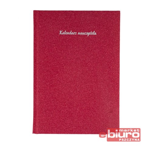 KALENDARZ NAUCZYCIELA A5 TYGODNIOWY NATURA BORDO