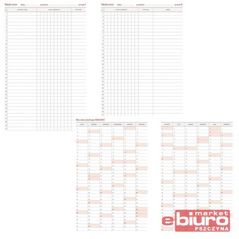 KALENDARZ NAUCZYCIELA B5 TYGOD. VIVELLA SZARY