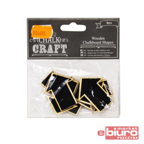 STRZAŁKI DREWNO CHALK CRAFT 8 SZT. CZARNE