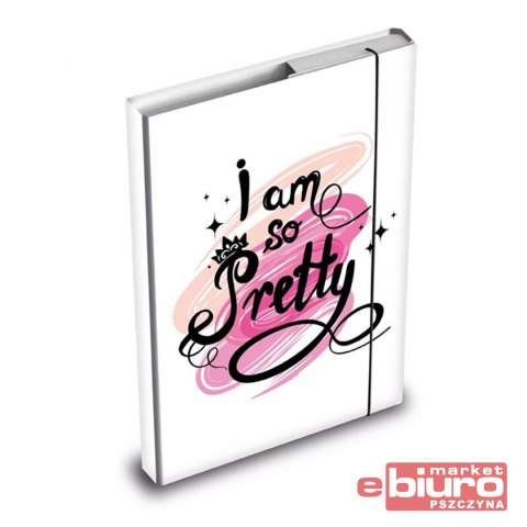 TECZKA SKRZYDŁOWA Z GUMKĄ BOX A4 PRETTY 8020899