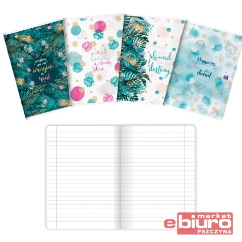 ZESZYT OXFORD&ME A5 60 KARTEK 90G LINIA