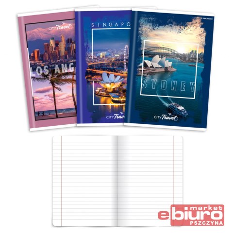 ZESZYT TOP CITY A4 96 KARTEK 70G LINIA