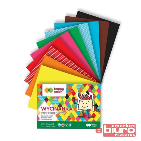 BLOK WYCINANKA A5 10 ARK 100G HAPPY COLOR