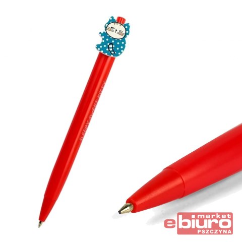 DŁUGOPIS AUTOMAT SO MANY CATS 0,7MM NIEB A'40