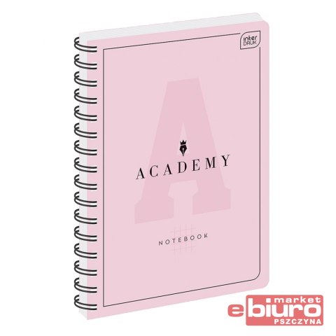 KOŁOZESZYT A4 100 KARTEK KRATKA 90G ACADEMY PASTEL INT