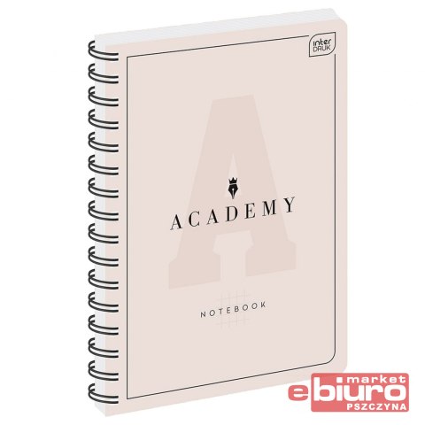 KOŁOZESZYT A4 100 KARTEK KRATKA 90G ACADEMY PASTEL INT