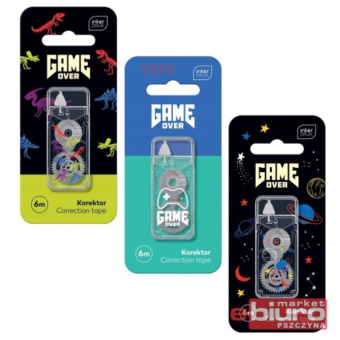 KOREKTOR W TAŚMIE 6M GAME OVER INTERDRUK