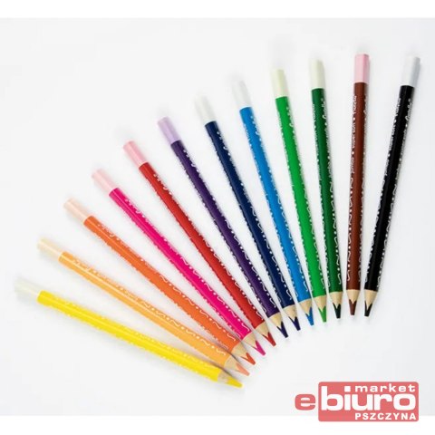 KREDKI FIORELLO SUPERMIĘKKIE 12 KOLORÓW JUMBO TRÓJ