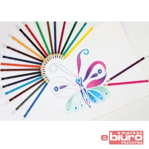 KREDKI FIORELLO SUPERMIĘKKIE 18 KOLORÓW TRÓJKĄTNE