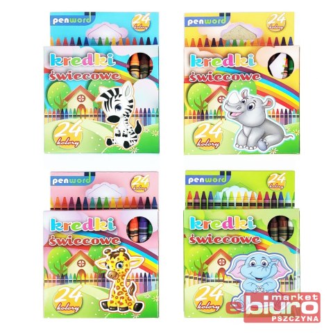 KREDKI ŚWIECOWE 8924 24 KOLORY PREMIUM