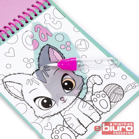 MAGICZNA WIELORAZOWA KOLOROWANKA WODNA A KOTKI