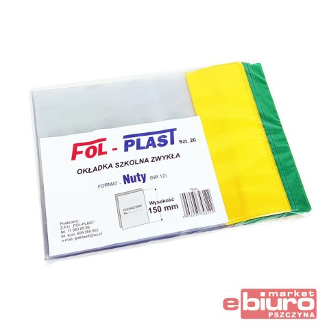 OKŁADKA SZKOLNA NUTY (150mm) A'20