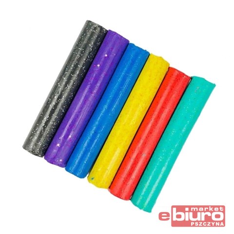 PLASTELINA BROKATOWA 6 KOLORÓW COLORINO
