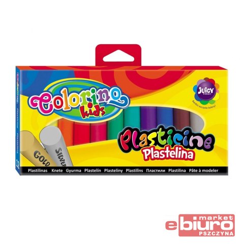 PLASTELINA COLORINO 12 KOLORÓW ZŁOTA SREBRNA
