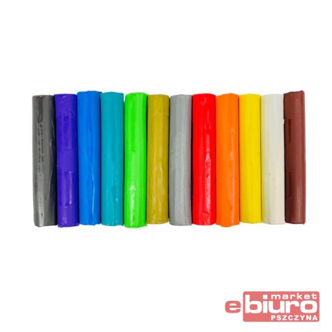 PLASTELINA COLORINO 12 KOLORÓW ZŁOTA SREBRNA