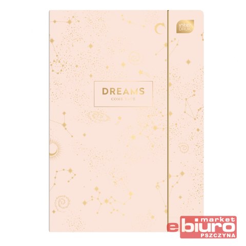 TECZKA Z GUMKĄ A4+ METALLIC DREAMS INTERDRUK