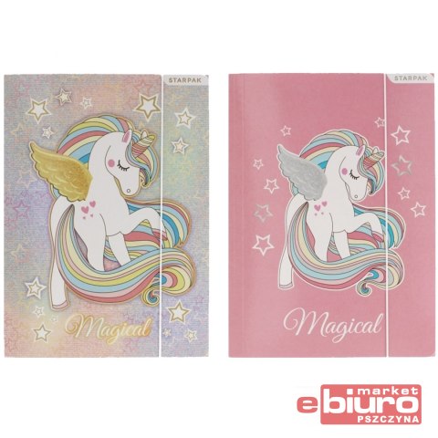 TECZKA Z GUMKĄ A4 UNICORN 480785