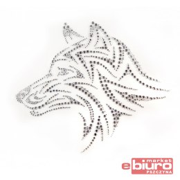 TERMO APLIKACJA Z KAMIENI HOT FIX WILCZEK