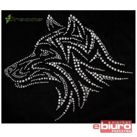 TERMO APLIKACJA Z KAMIENI HOT FIX WILCZEK