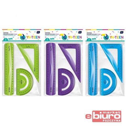 ZESTAW GEOMETRYCZNY FLEX 3SZT INTERDRUK