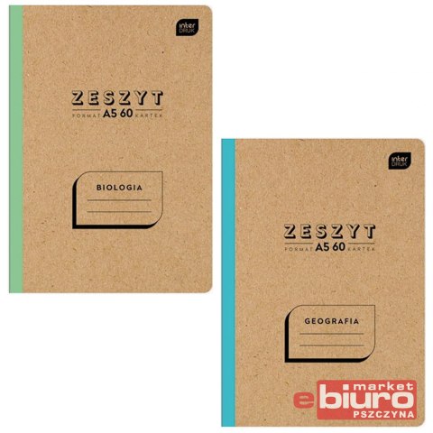 ZESZYT PRZEDMIOTOWE A5 60 MIX 1 ZESTAW 10 SZT. INT