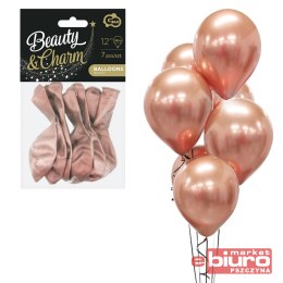 BALONY BEAUTY&CHARM PLATYNOWE RÓŻ-ZŁOTE 12