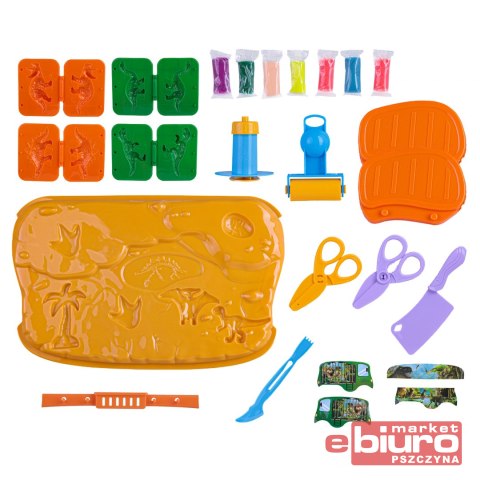 CIASTOLINA DINOZAURY WALIZKA NO-1004661