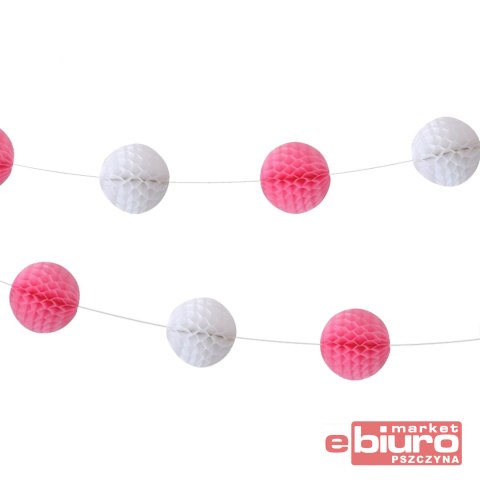 GIRLANDA B&G KULECZK BABY GIRL JASNORÓŻOWA 250M