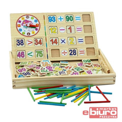 GRA EDUKACYJNA DREWNIANA LICZMAN PATYCZKI MC