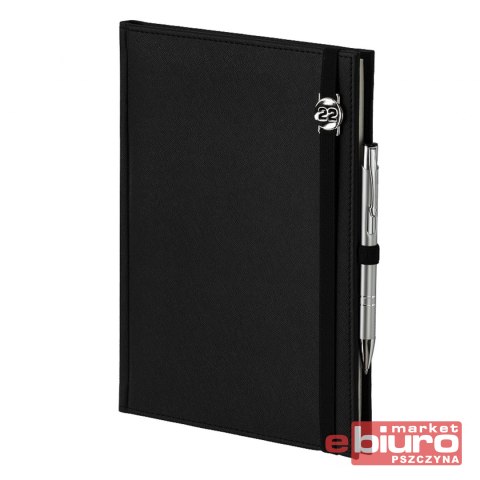 KALENDARZ A5 DZIENNY CROSS Z GUM. Z DATÓWKĄ CZARNY