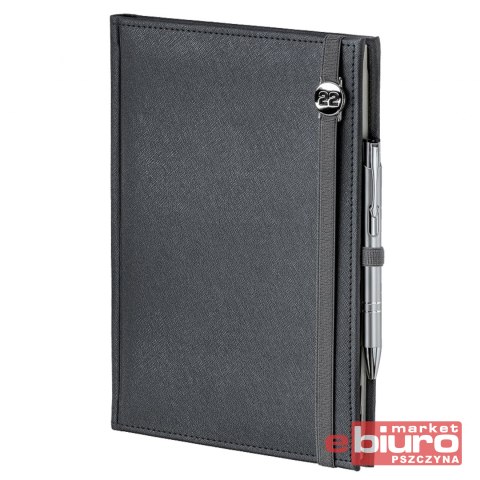 KALENDARZ A5 DZIENNY CROSS Z GUM. Z DATÓWKĄ SREBRN