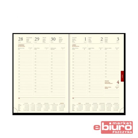 KALENDARZ B5 UKŁAD TYGODNIOWY VIVELLA CZERWONY