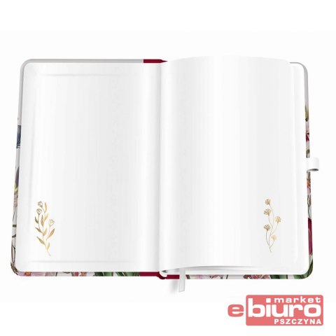 KALENDARZ KSIĄŻKOWY A5 384 MAT+UV FLOWERS INTERDRU