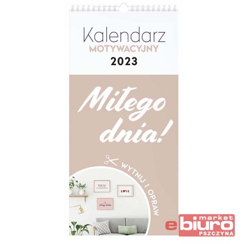 KALENDARZ MOTYWACYJNY 22X46 HASŁA INTERDRUK