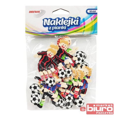 NAKLEJKI Z PIANKI PVC52 FOOTBALL BREWIS