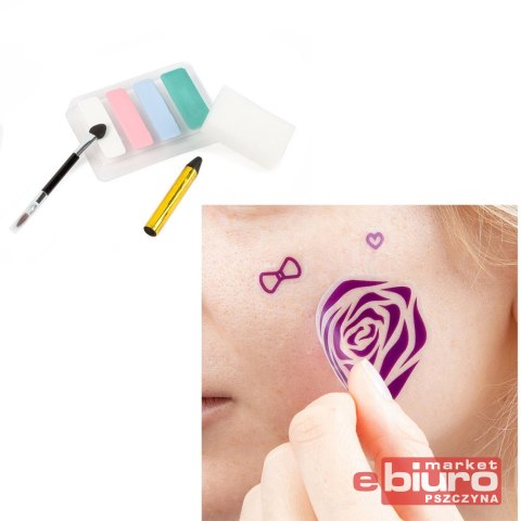 FARBY DO TWARZY Z NAKLEJKAMI KSIĘŻNICZKA KIDEA