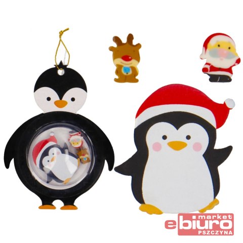 GUMKI DO WYMAZYWANIA PINGWIN MIKOŁAJ RENIFER BAŁWA